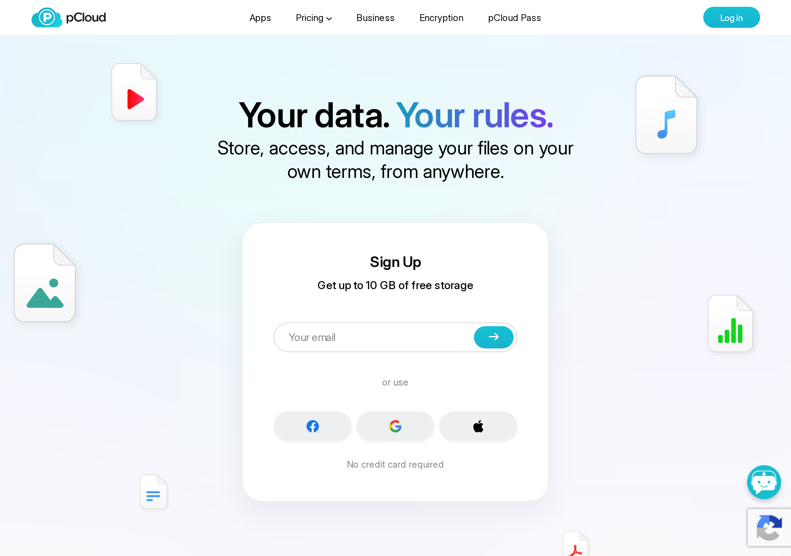 pCloud 功能頁面：自動相片備份、跨平台存取